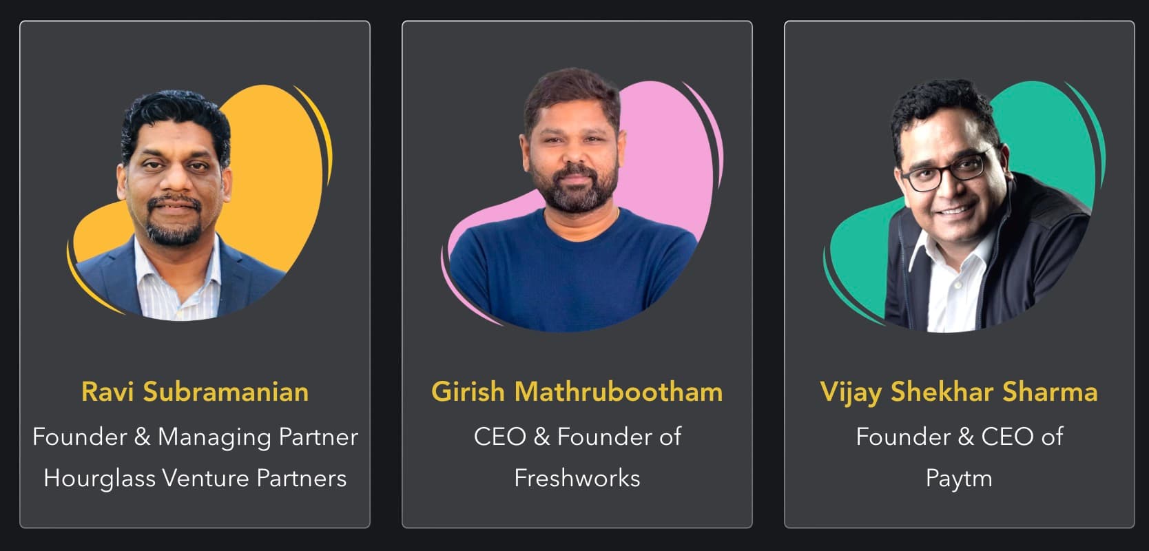 Our seed funding investors