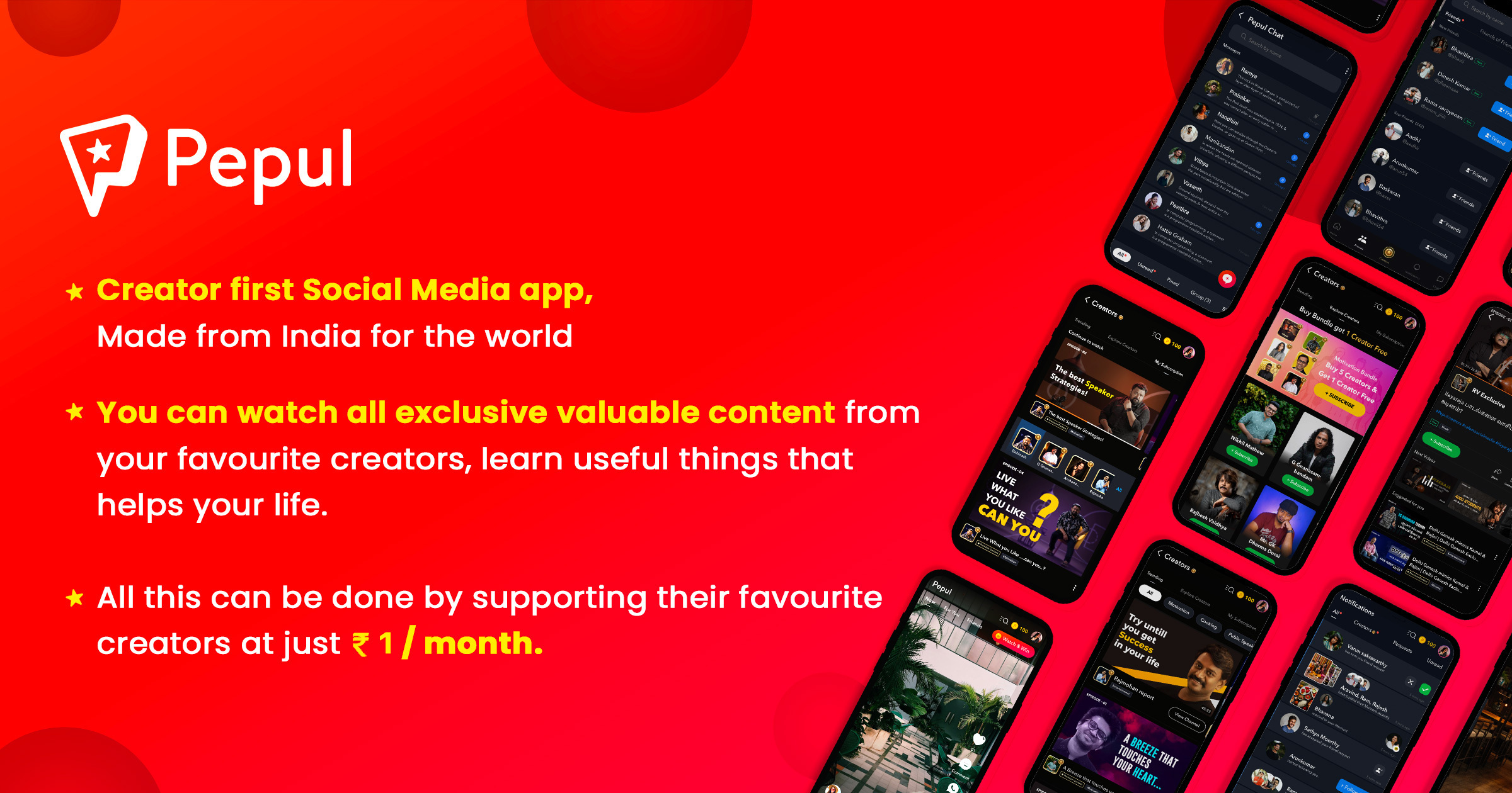 Pepul - Helps Creators to Get More Revenue,Social Media App